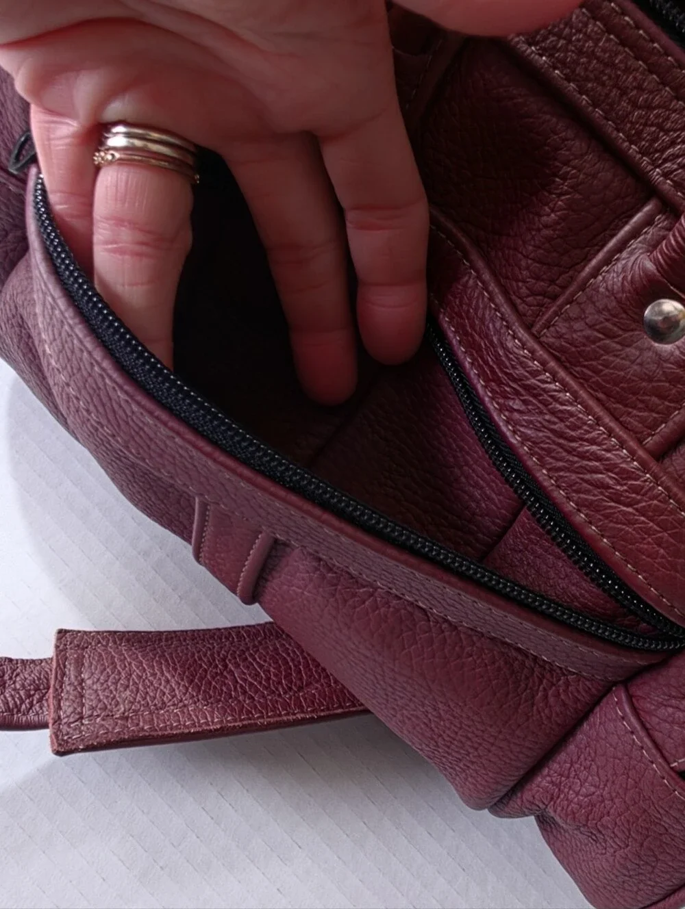 Handmade Artisan Leather Duffel Crossbody Bag